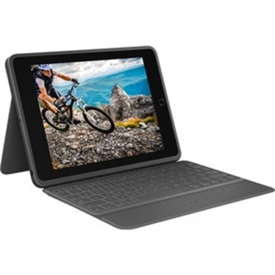 Logitech Core iPad 7thGen RuggedFolio Grpht