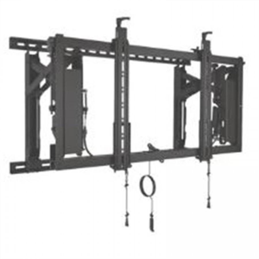 Chief VideoWallLandscape Mnt w Rails - Black