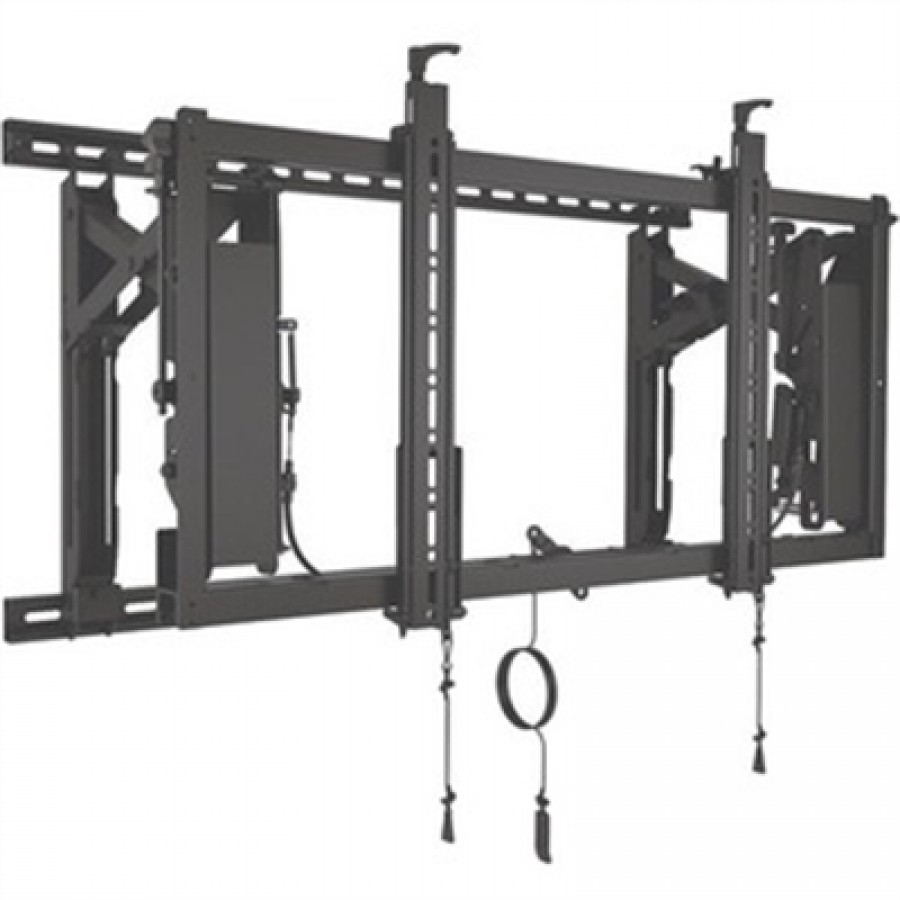 Chief Video Wall w Rails TAA - Black