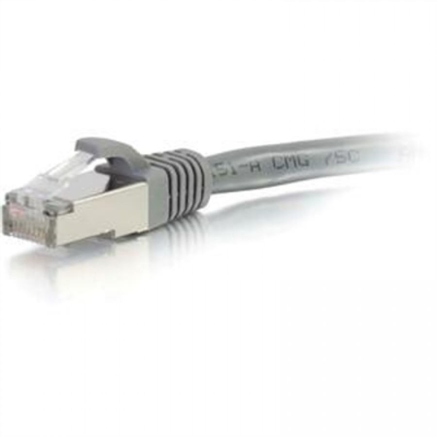 C2G 15ft CAT6A BOOTED STP Gray