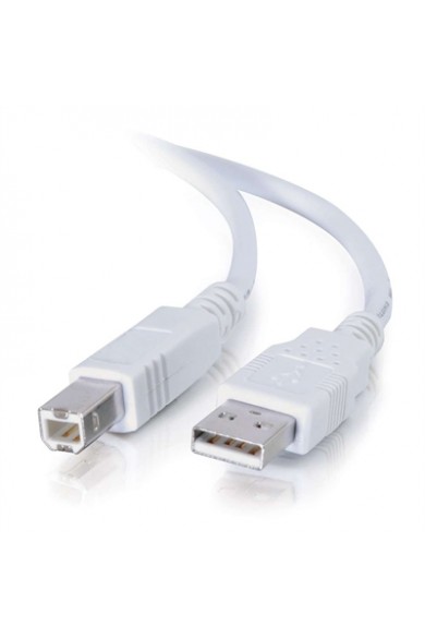 C2G 5m USB 2.0 A B Cable White