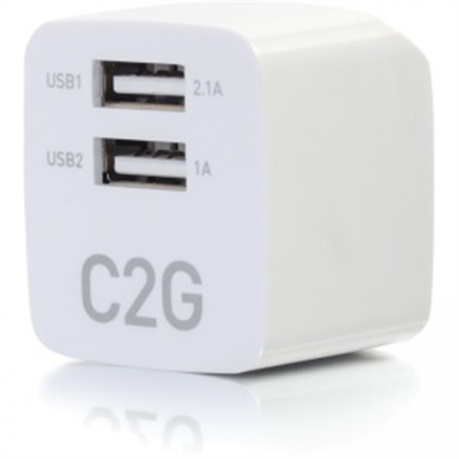 C2G USB AC ADAPTER 2.1A DUAL PORT