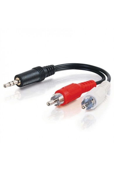 C2G 3ft 3.5MM STEREO M TO 2XRCA M