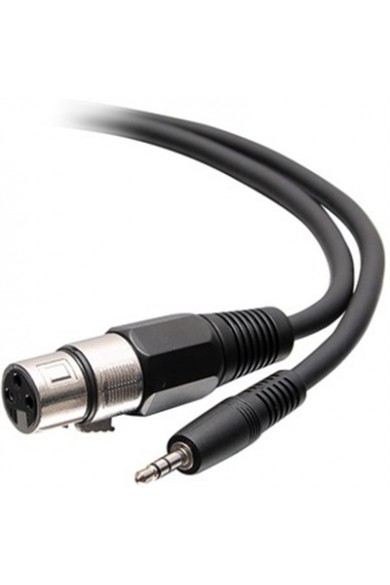 C2G M TRS 3.5mm to F XLR Cable 18