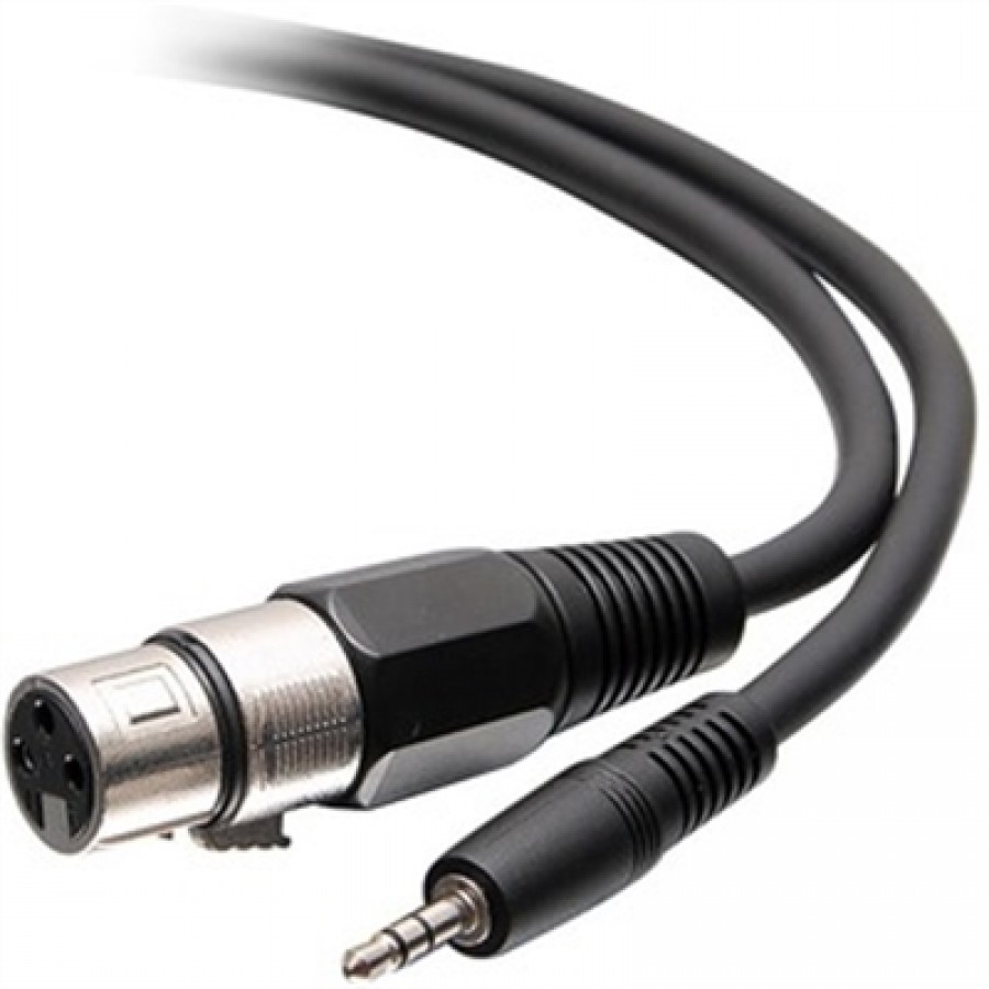 C2G M TRS 3.5mm to F XLR Cable 18