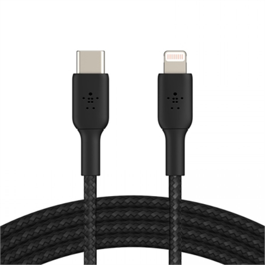 Belkin 2M Braided USB-C Ltng Cable Black