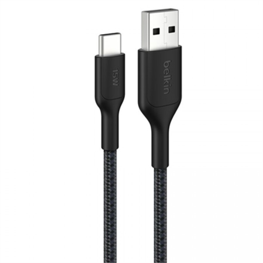 Belkin A - C Cable 2.0 BRAIDED PCR 1M BLACK