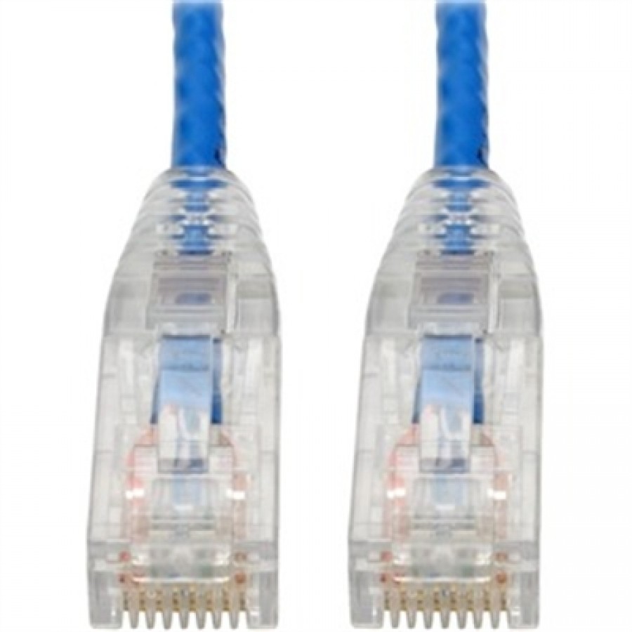 Eaton TrippLite Series Connectivity Cat6 Gig Slim Patch Blue 6in
