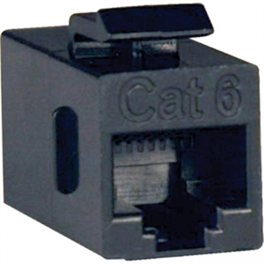 Eaton TrippLite Series Connectivity CAT6 Black Coupler RJ45F F