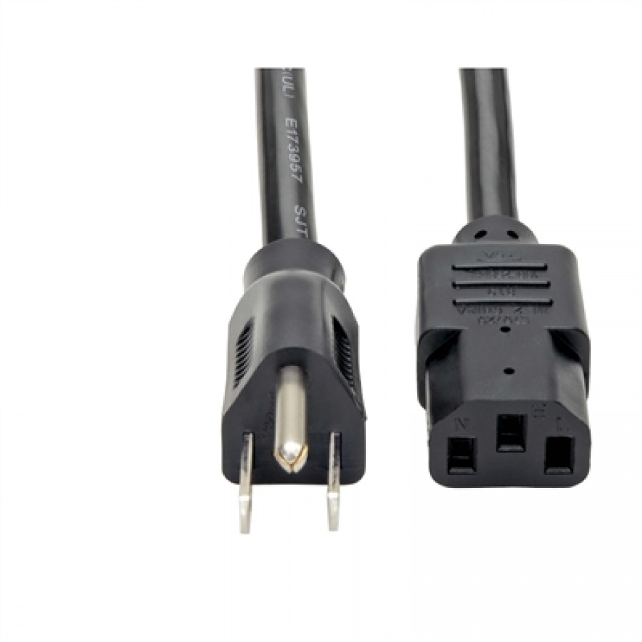 Eaton TrippLite Series Connectivity 6ft AC Power Cord C13 5 15P 1