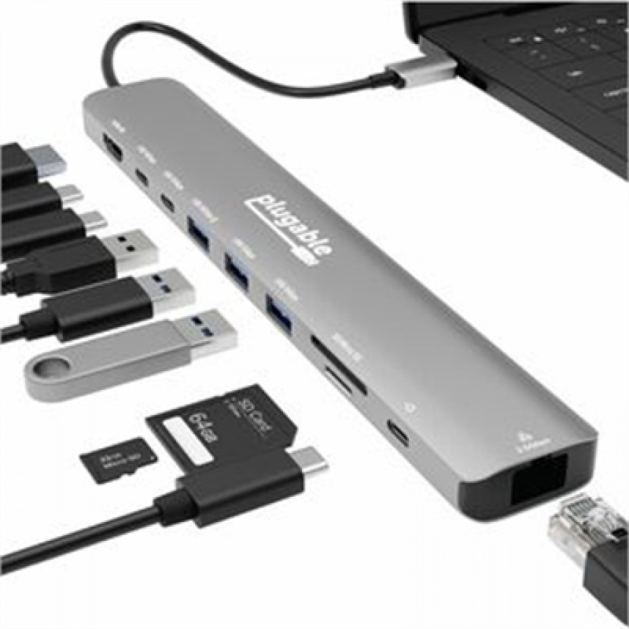 Plugable Technologies USB-C 10 in 1 Hub w/8K HDMI