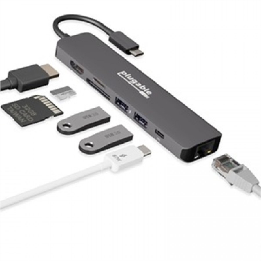 Plugable Technologies 7in1 USB-C Hub 100W PD