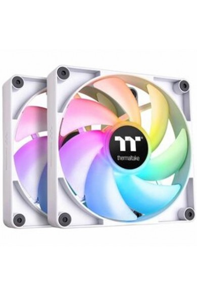 Thermaltake CT120 ARGB PC Fan Wht 2 Pk