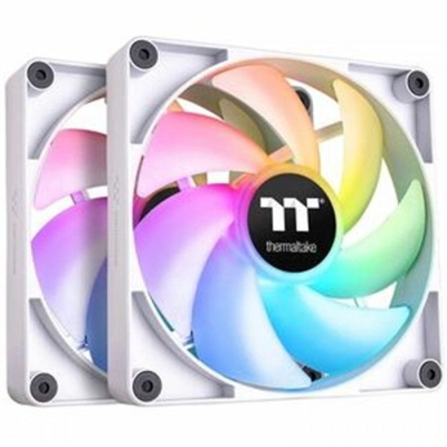Thermaltake CT120 ARGB PC Fan Wht 2 Pk