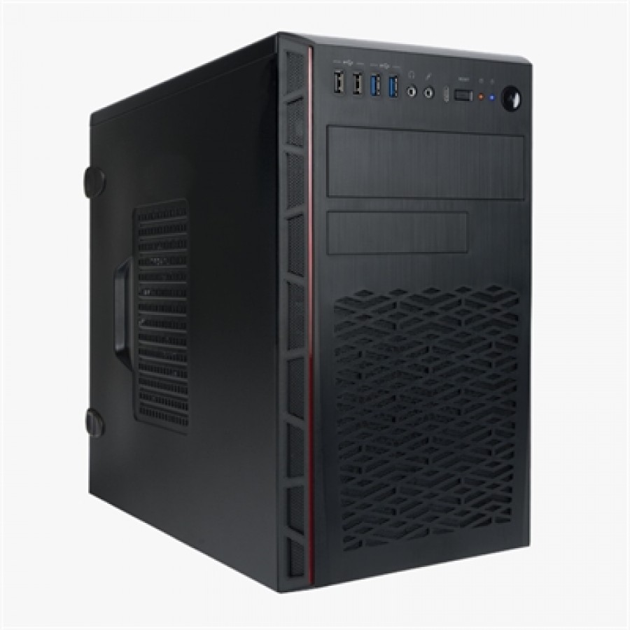 Inwin Development In Win EM048.CQ450TB3 Micro-ATX Mini Tower Chassis with 450W Power Supply Pre-Installed
