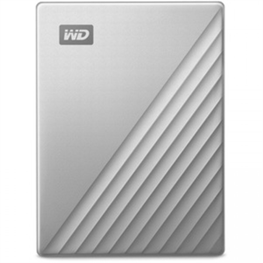 WD My Passport Ultra W 4 TB Portable Hard Drive - External - Silver