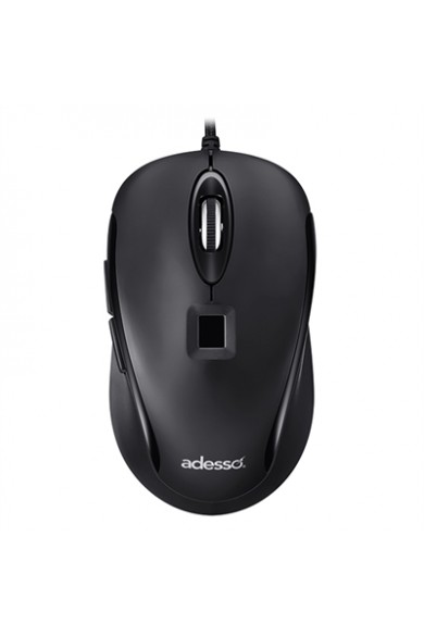Adesso Inc. Wired Mouse w/Fingerprint Read