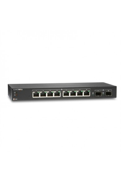 SonicWALL 8 Port Gig PoE Switch 2 SFP