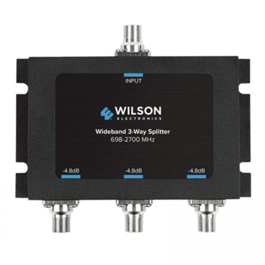 Wilson Electronics Splitter 3 Way -4.8 dB 698-2700MHz w/F Female Connectors
