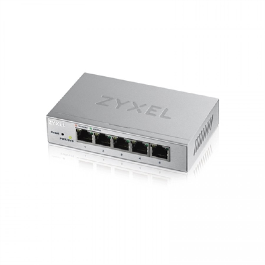 ZyXEL Communications GS1200-5 - Fanless 5 Port GbE L2 Web Managed Switch