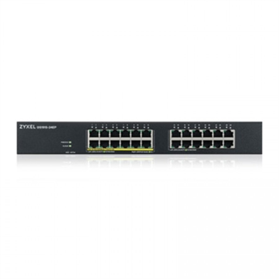 ZyXEL Communications 24-Port GbE Smart Managed PoE Switch w/Nebula Cloud Option