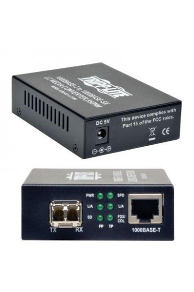 Tripp Lite LC Multimode Fiber Media Converter Gigabit 10/100/1000 RJ45