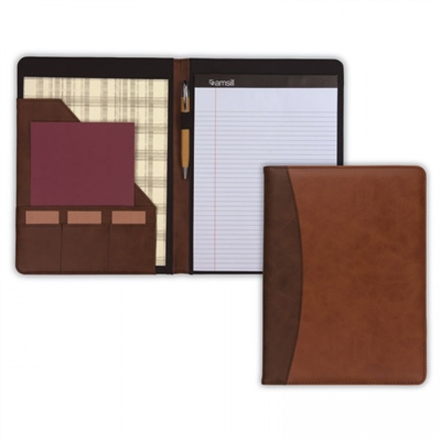 Samsill Two-Tone Padfolio BWN TAN