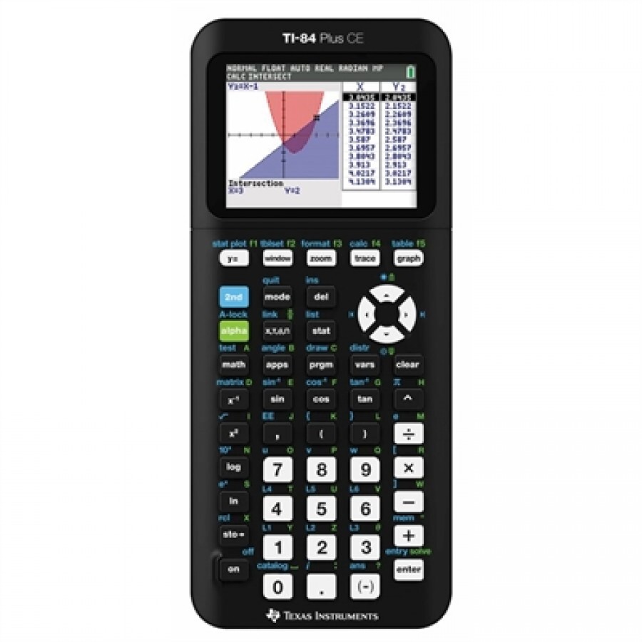 Texas Instruments TI84 Plus CE Graphing Black