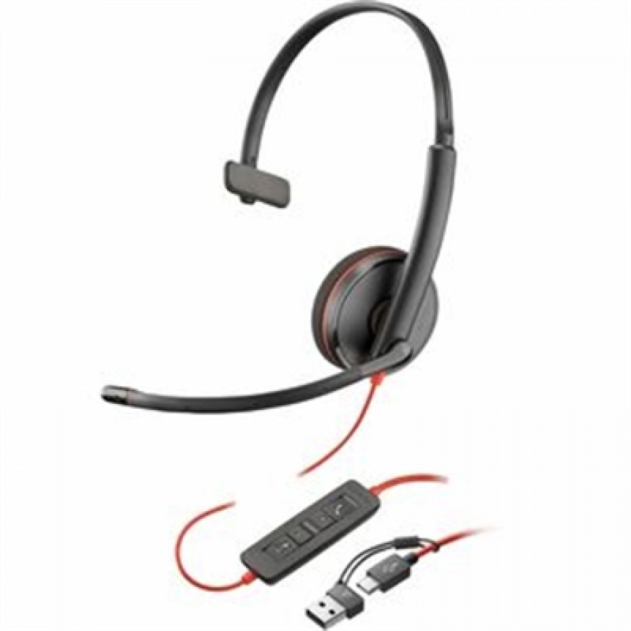 HPI POLY Poly BW 3210 BLK HS +USB-C/A TAA Bulk United States / Canada English