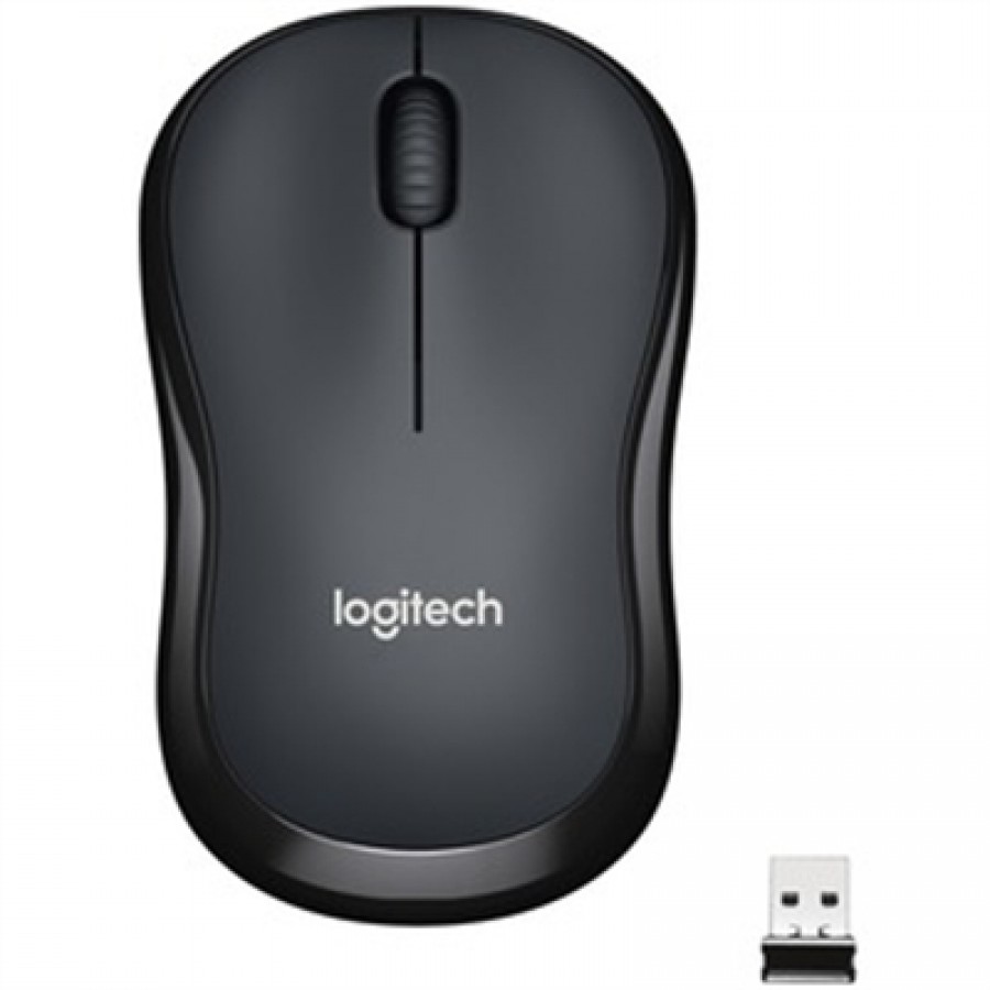 Logitech Optical - Wireless - Radio Frequency - 2.40 GHz - Black - USB - 1000 dpi - Scroll Wheel - 3 Button(s) - Symmetrical