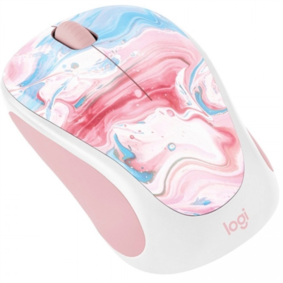 Logitech Design Collection Wireless Mouse - Cotton Candy