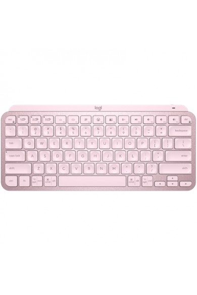 Logitech MX Keys Mini a smaller smarter and mightier minimalist keyboard made for creators. In Rose color