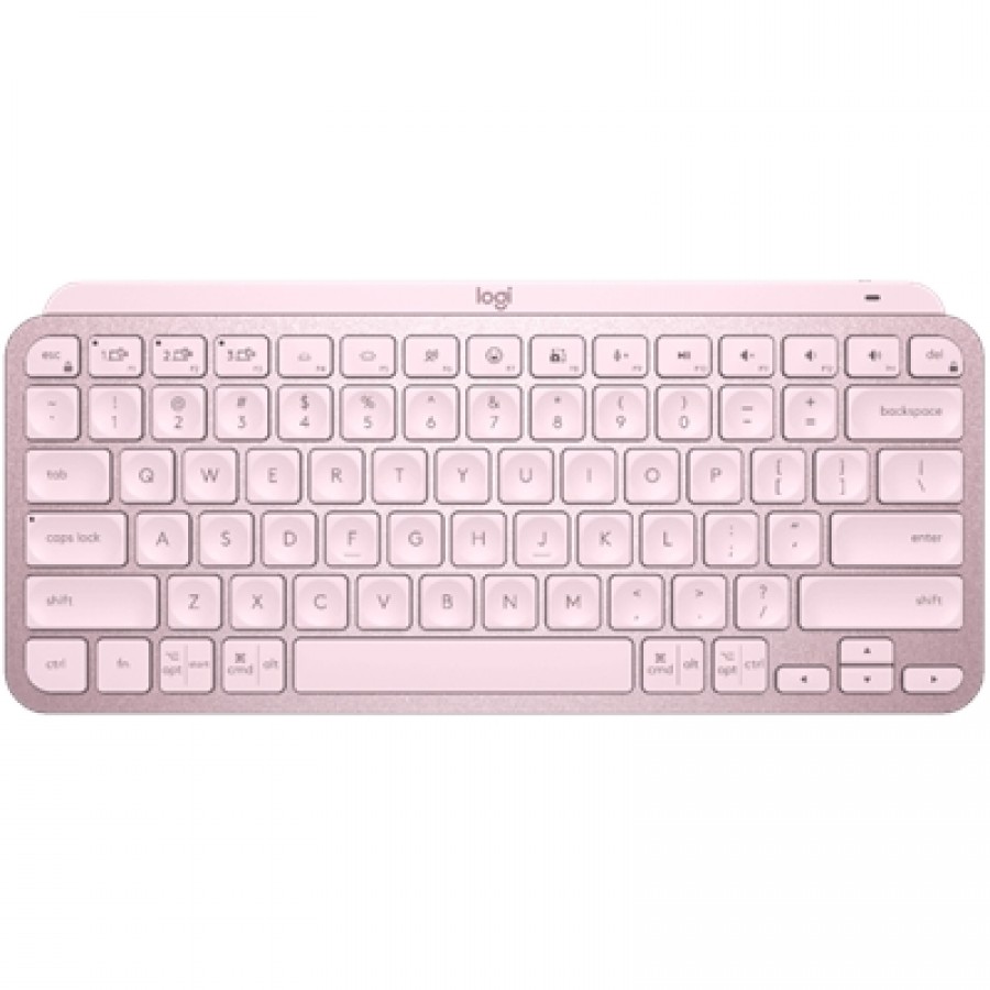Logitech MX Keys Mini a smaller smarter and mightier minimalist keyboard made for creators. In Rose color