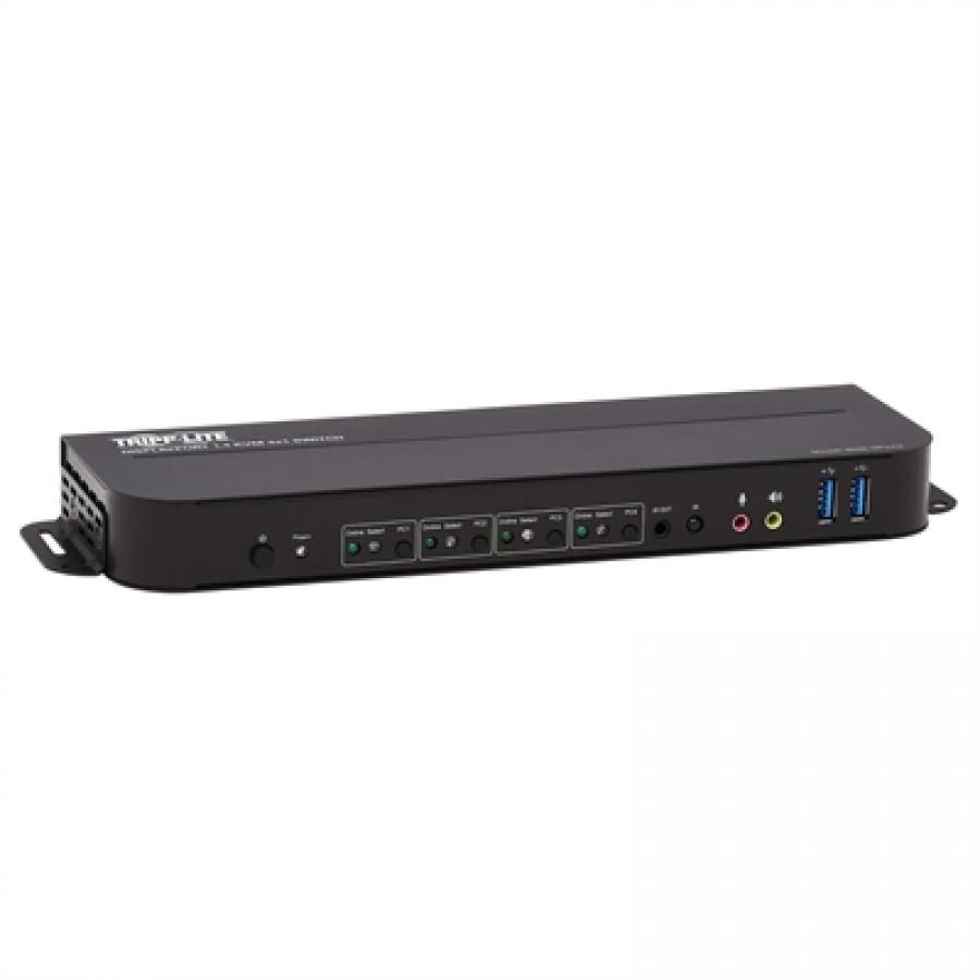 Eaton Tripp Lite DisplayPort USB KVM Switch 4-Port 4K 60Hz HDR DP 1.4 USB Sharing