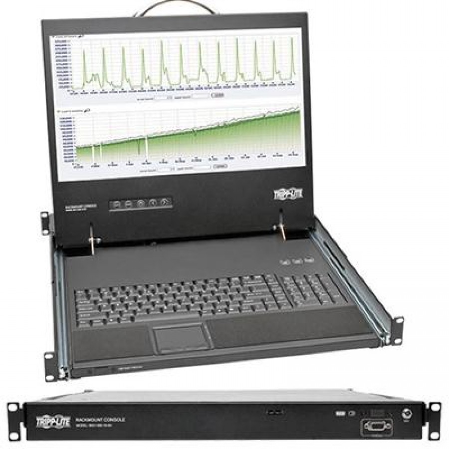 Eaton 1U Short KVM Console w 19