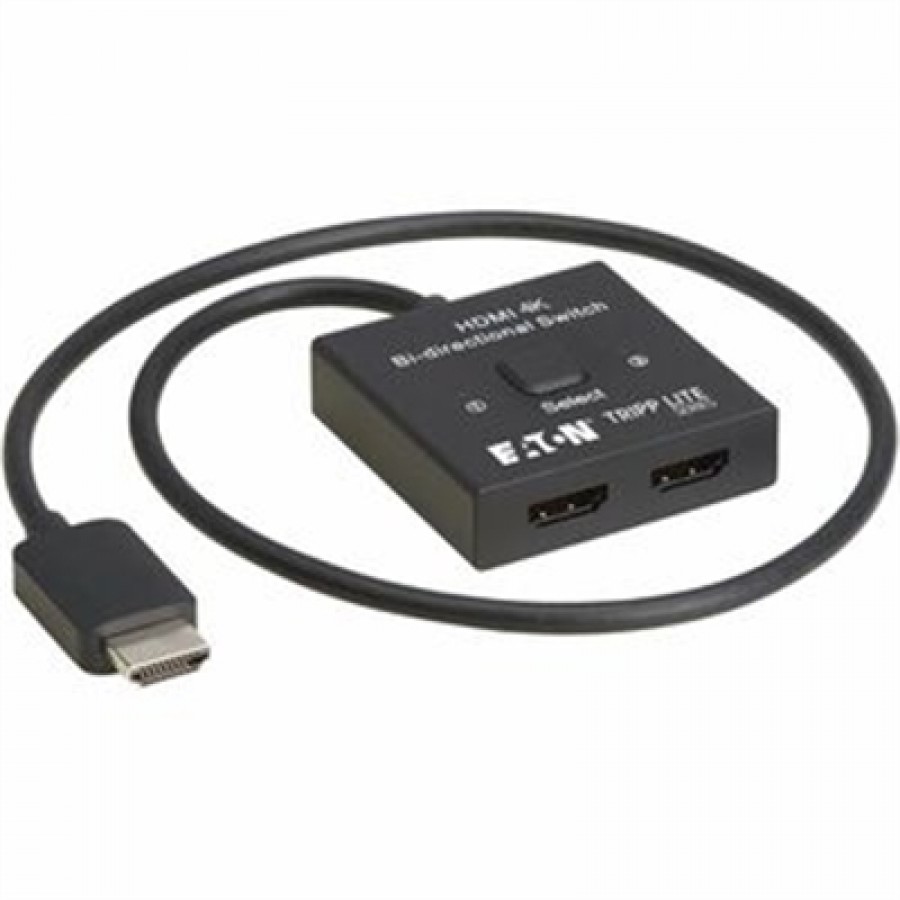 Eaton Tripp Lite Series 2x1 Bi-Directional HDMI Switch - 4K 60 Hz HDR HDCP Passthrough