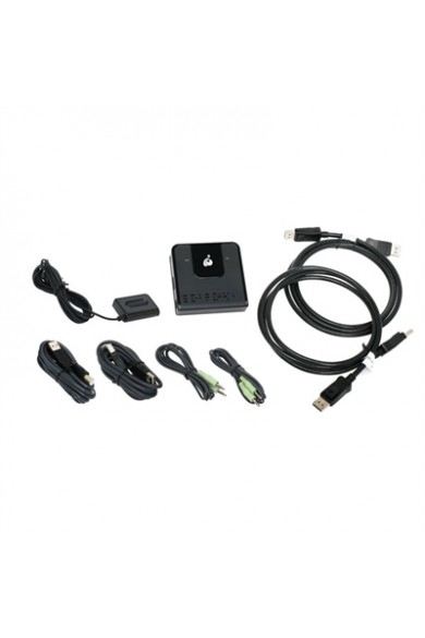 IOGear 2-Port DisplayPort KVM Switch with advanced 4K High Def video and USB 2.0 technology