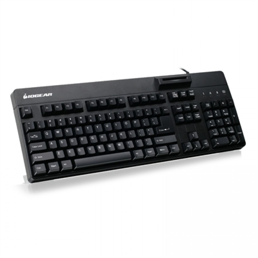 IOGear 104-Key Keyboard w CAC Reader