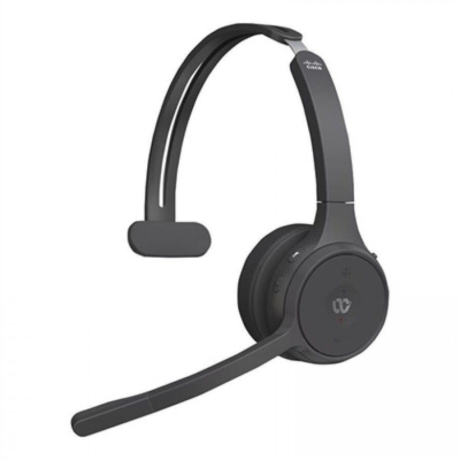 Cisco Systems 721 Wireless Single On-ear Headset USB-A Bundle-Carbon Black