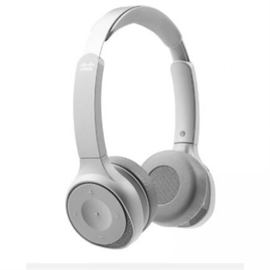 Cisco Systems 730 Wireless Dual On-ear Headset USB-A Bundle - Platinum