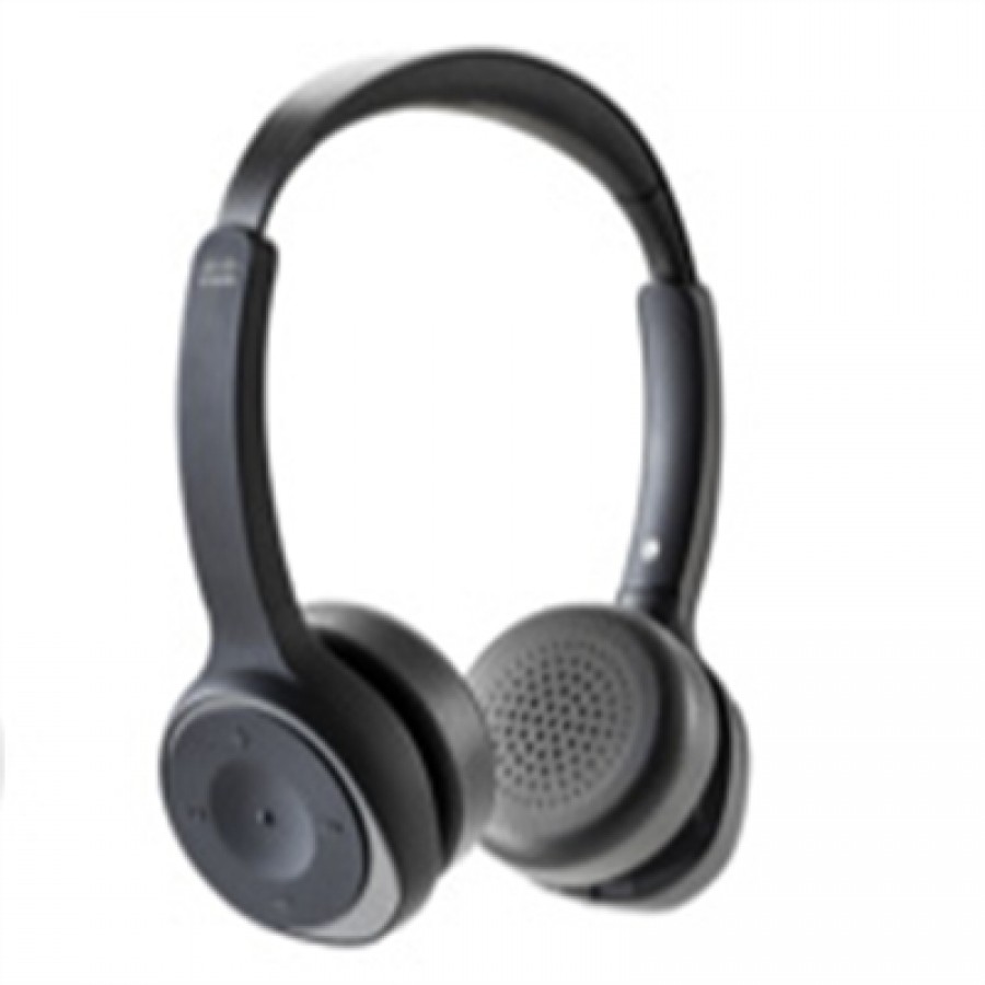 Cisco Systems 730 Wireless Dual On-ear Headset+Stand USB-A Bundle-Carbon