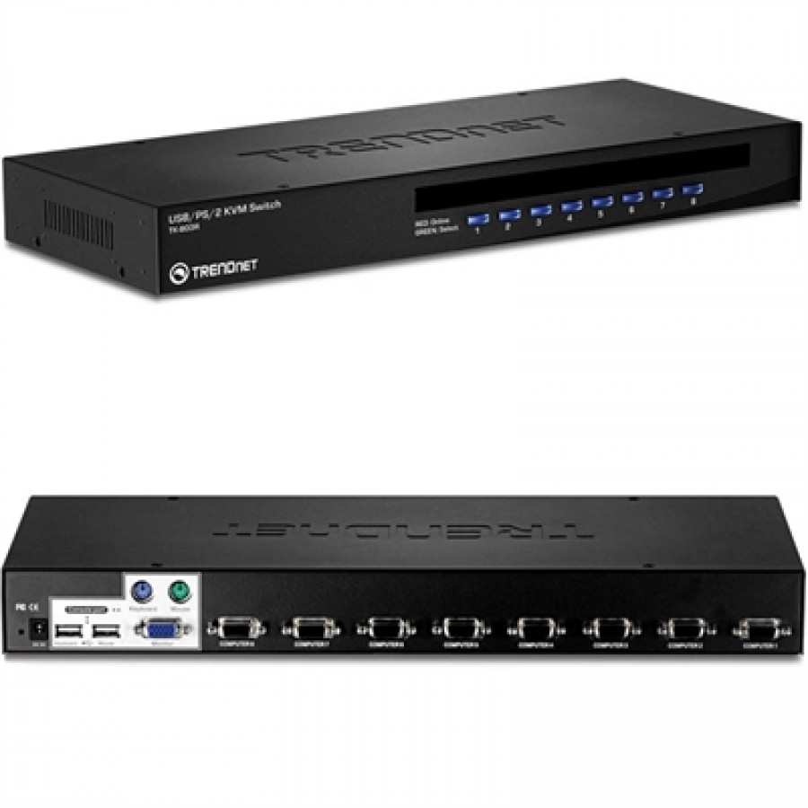TRENDnet 8-port USB KVM Swtc.Rack Mount
