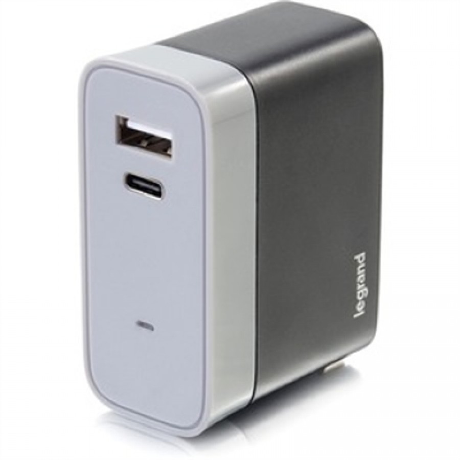 C2G 2-Port USB-C + USB-A Wall Charger 5.4A