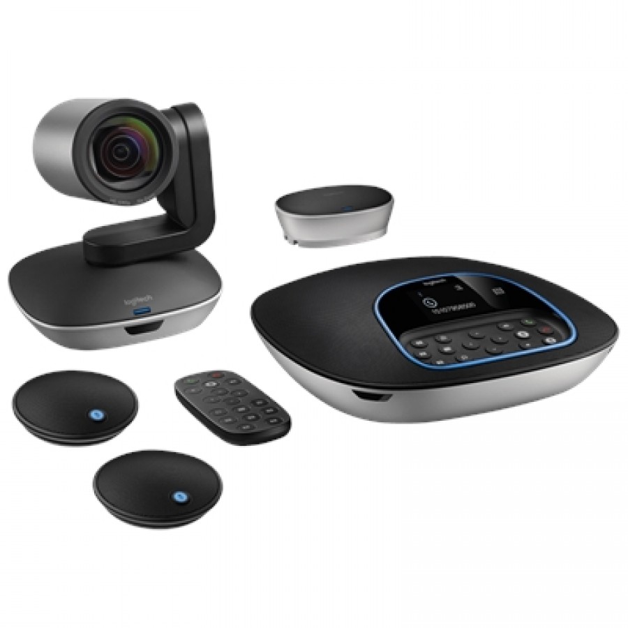 Logitech GROUP Video Conference System with 2 Extended Mics