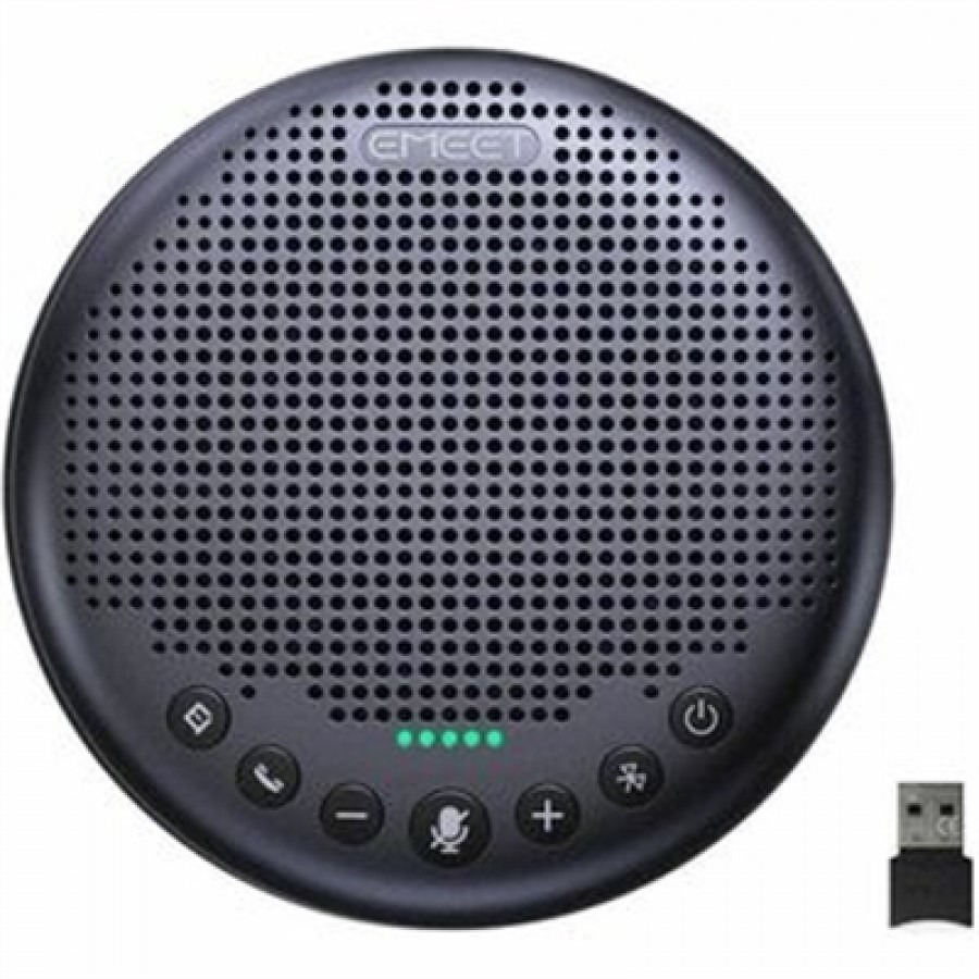 EMEET Luna Plus Full-duplex Speakerphone with 8 Noise Cancelling Mics USB/Bluetooth/Dongle
