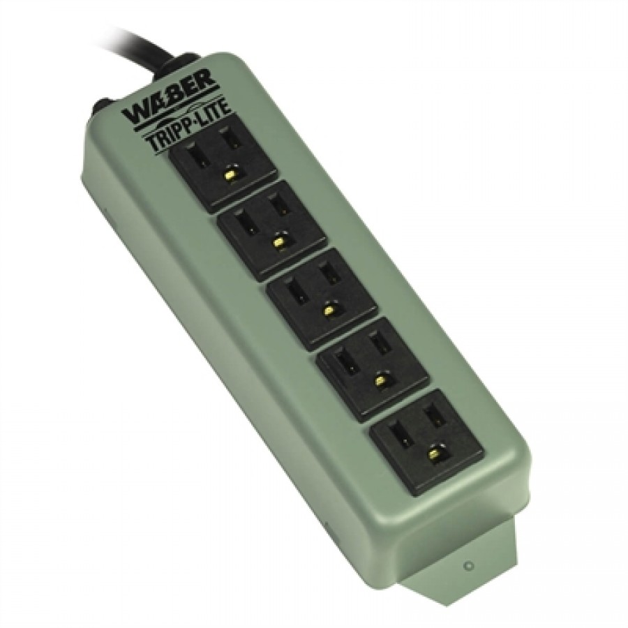 Eaton Tripp Lite Waber-by-Tripp Lite 5-Outlet Industrial Power Strip 6-ft. Cord Switchless