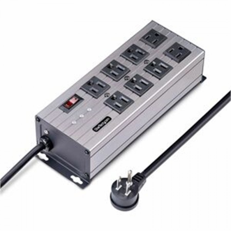 StarTech.com 8Port Industrial Power Strip