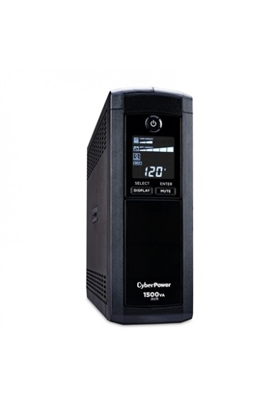 Cyberpower 1500VA/900W Mini-tower AVR UPS - 12 Outlets LCD Serial/USB 3 Yr Warranty