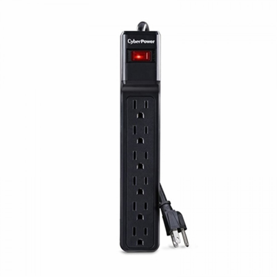 Cyberpower PROTECTOR 6 OUT 4 FT CORD 900J EMI/RFI $50K CEG. Plain Brown Boxes