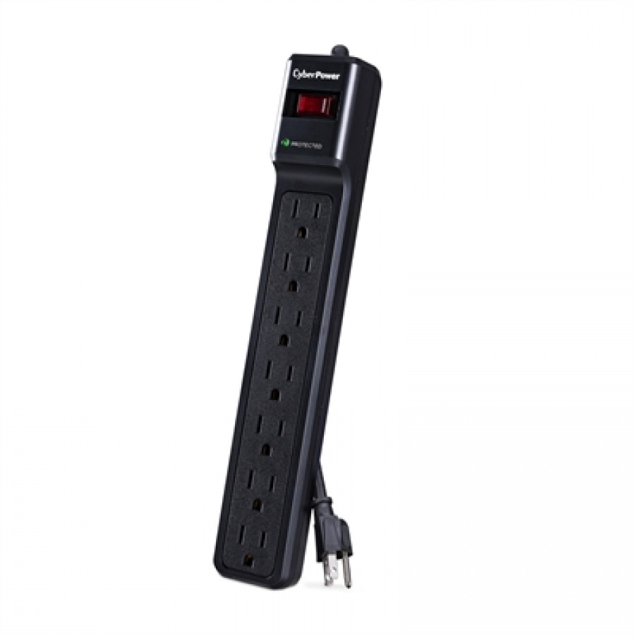 Cyberpower PROTECTOR 7 OUT 6 FT CORD 1500J EMI/RFI $125K CEG. Plain Brown Boxes